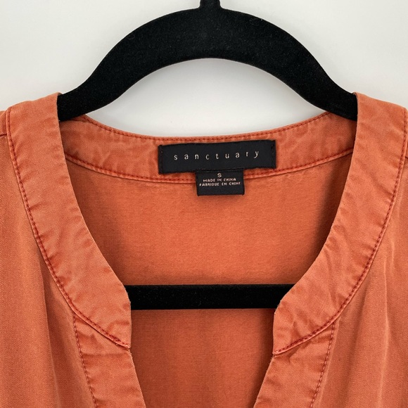 Sanctuary Rust Orange Utility Romper - Picture 5 of 5